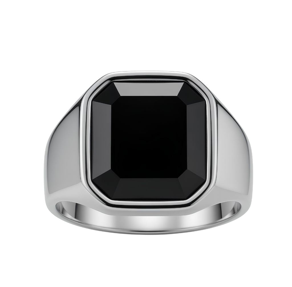Titanium Gem Ring