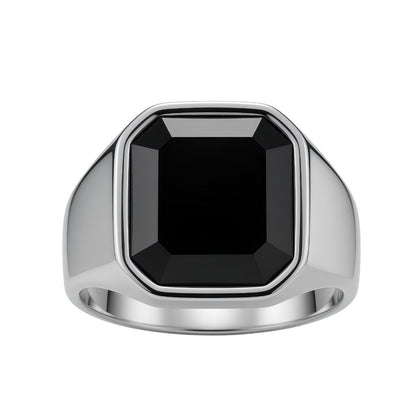Titanium Gem Ring