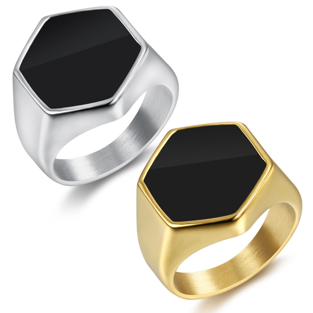 Stainless Steel Men's Ring