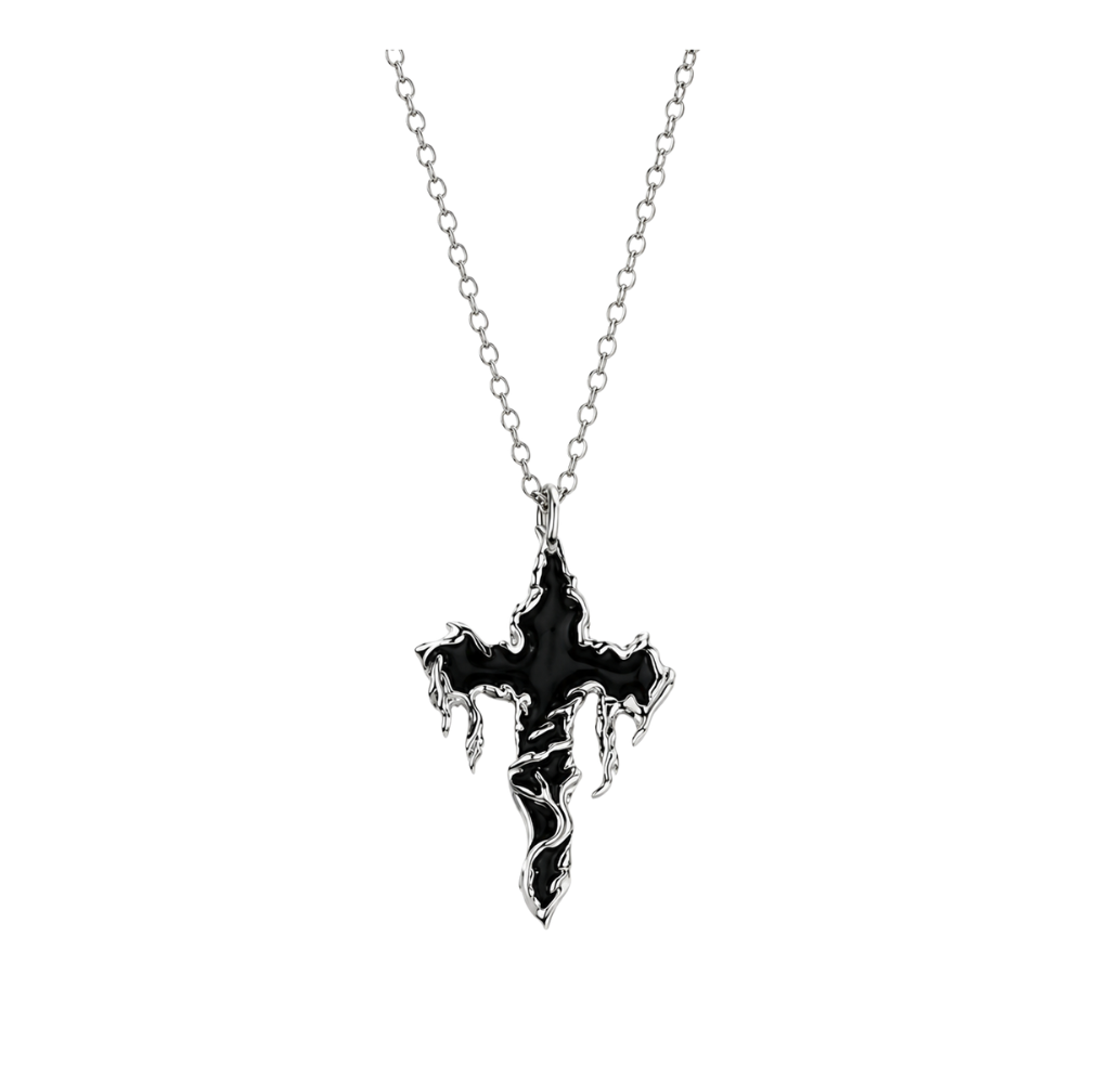 Ghost Cross Necklace
