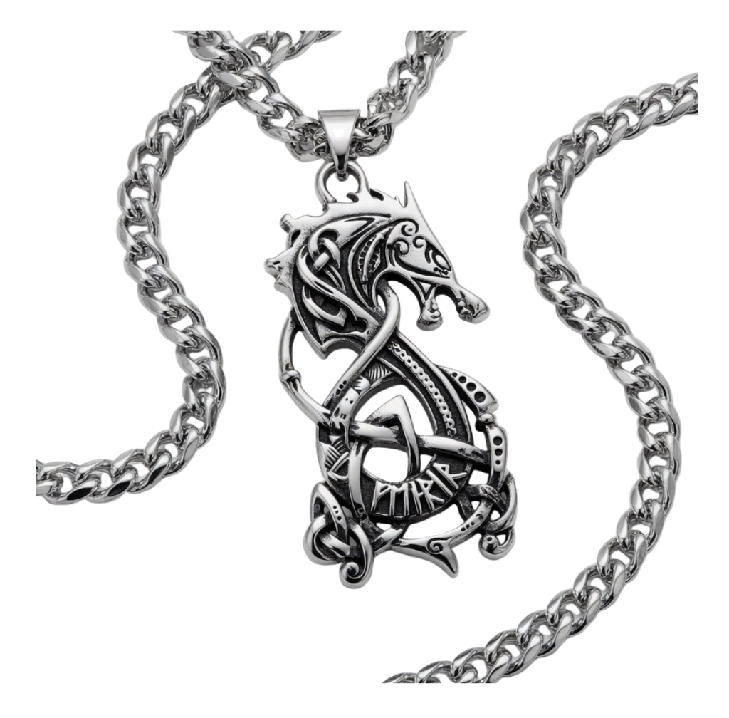 Nordic Dragon Necklace
