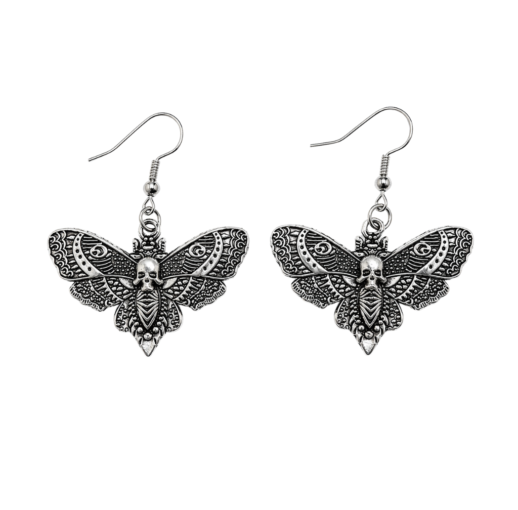Dark Moth Earrings