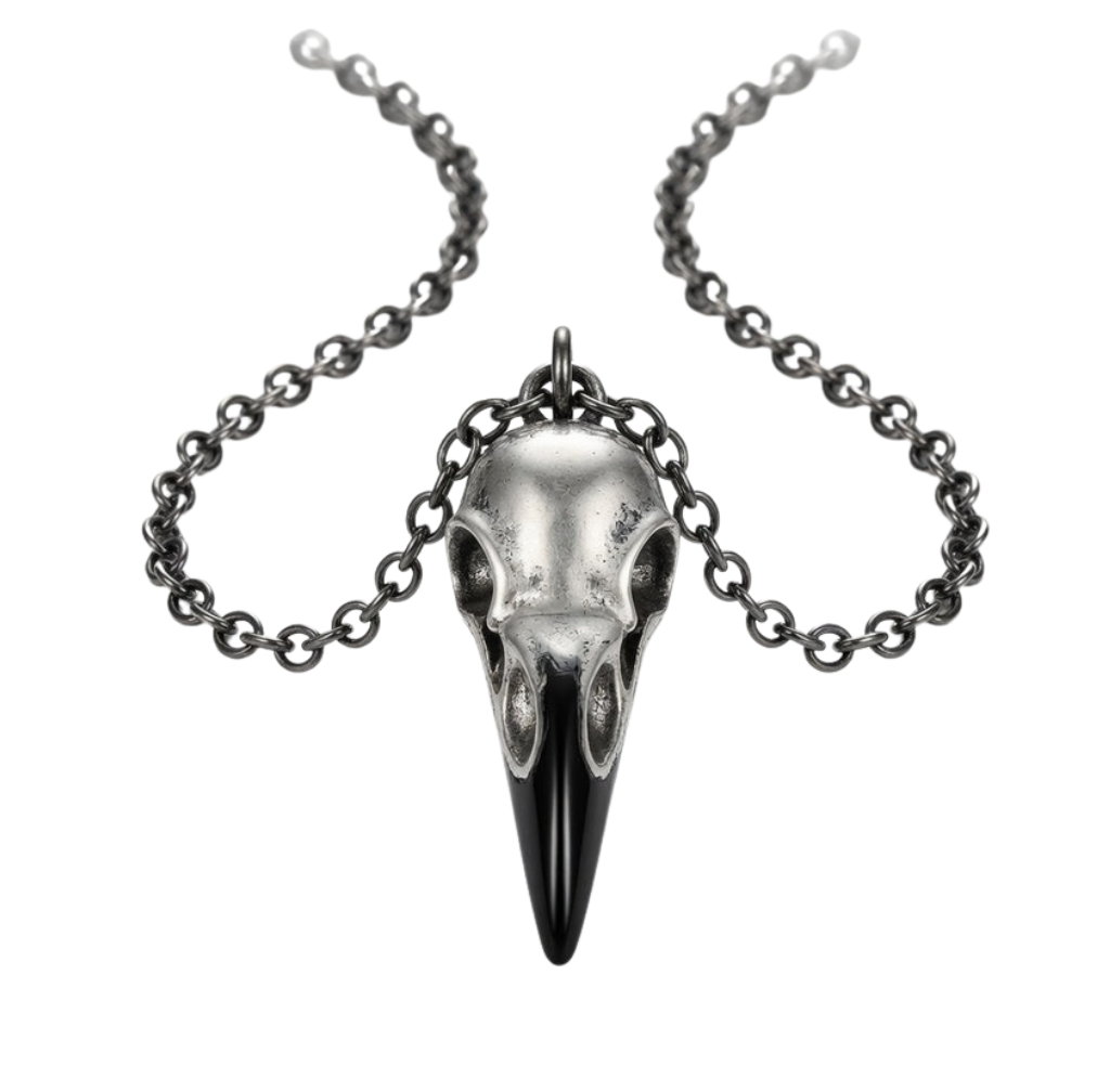 Crow Skull Necklace