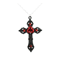 Dark Cross Necklace