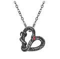 Snake Heart Necklace