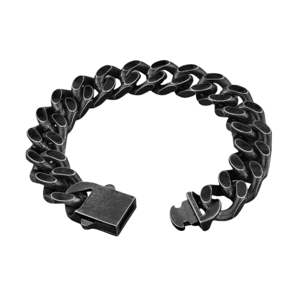 Titanium Cuban Chain Bracelet