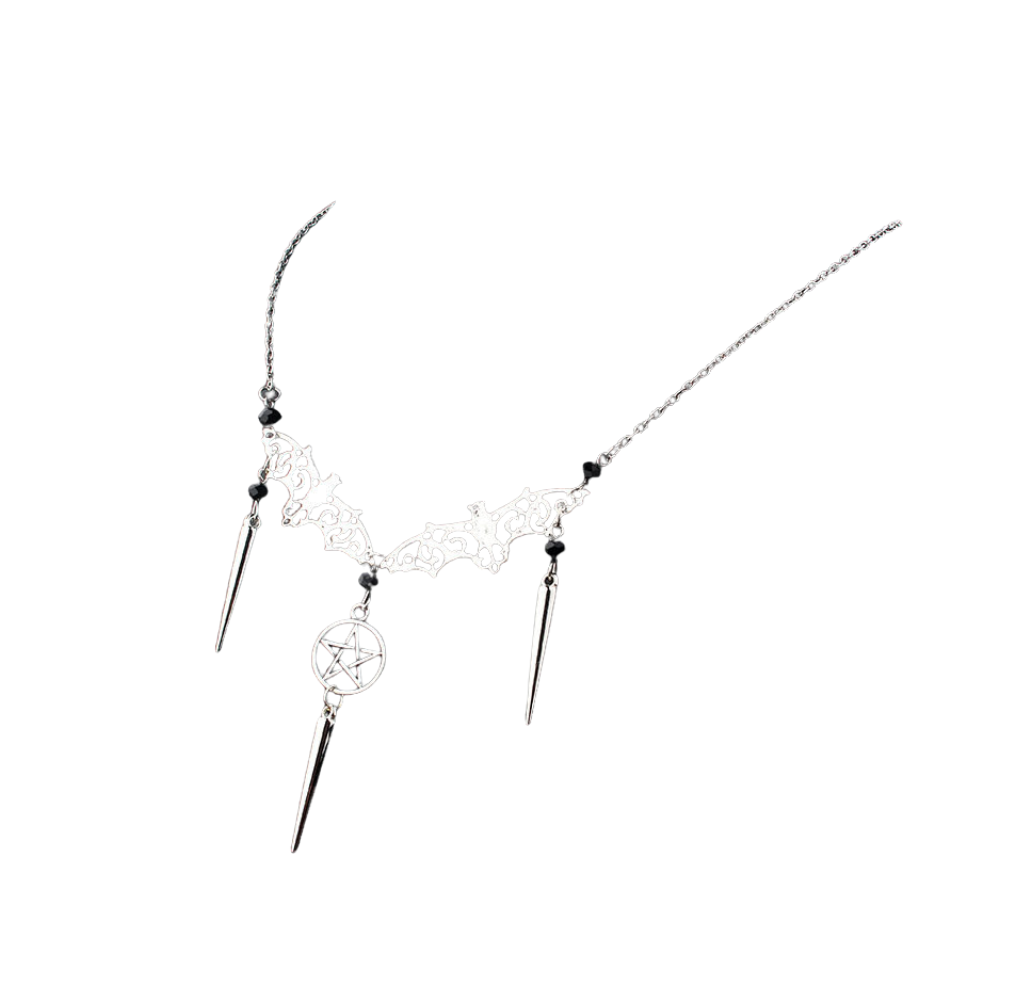 Gothic Bat Necklace