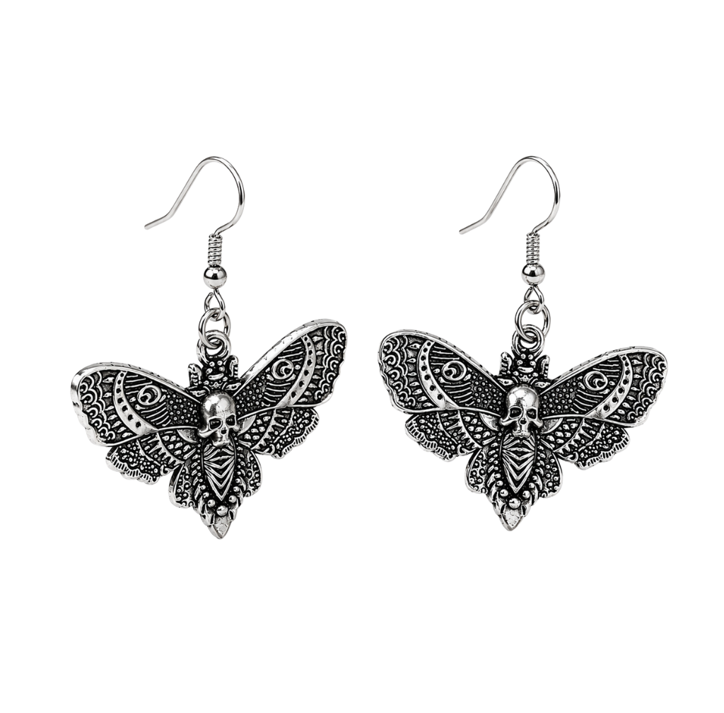 Dark Moth Earrings