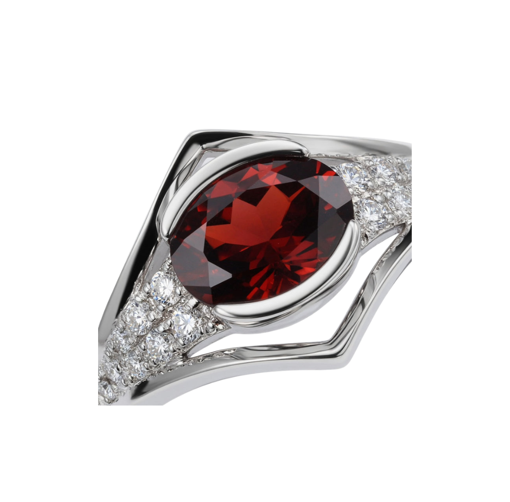 Oval Garnet  Ring