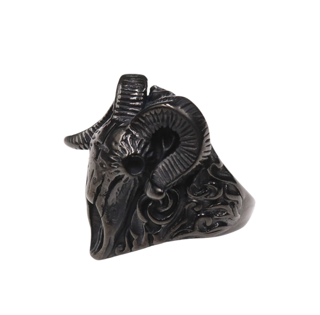 Ram Skull Ring