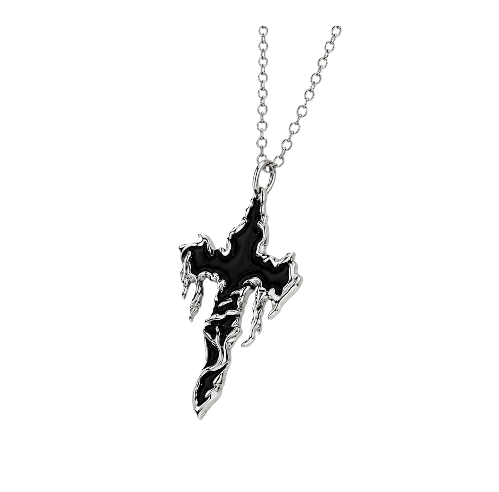 Ghost Cross Necklace