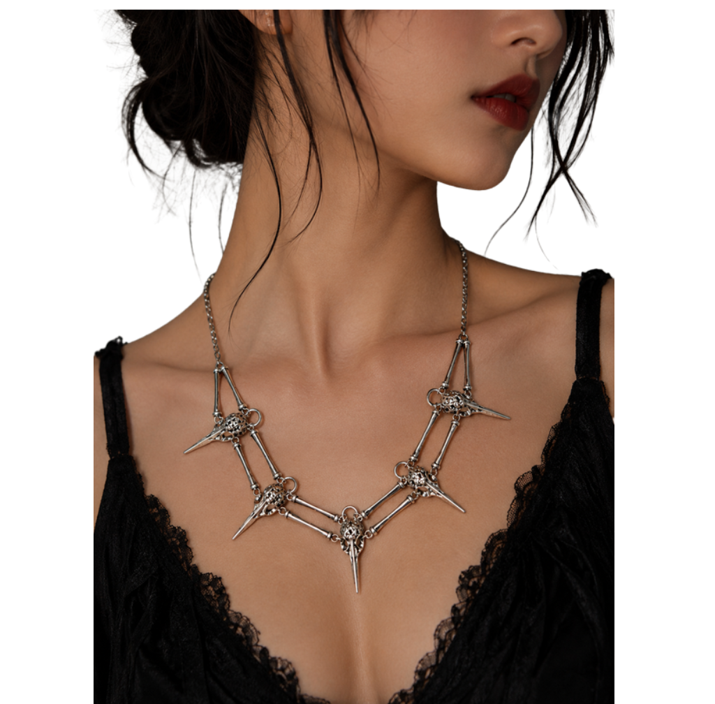Raven Skull Necklace