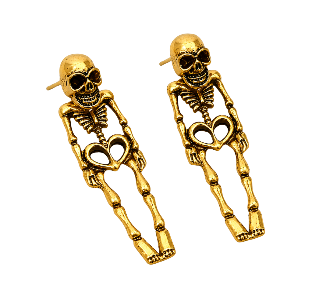 Stud Skeleton Earrings