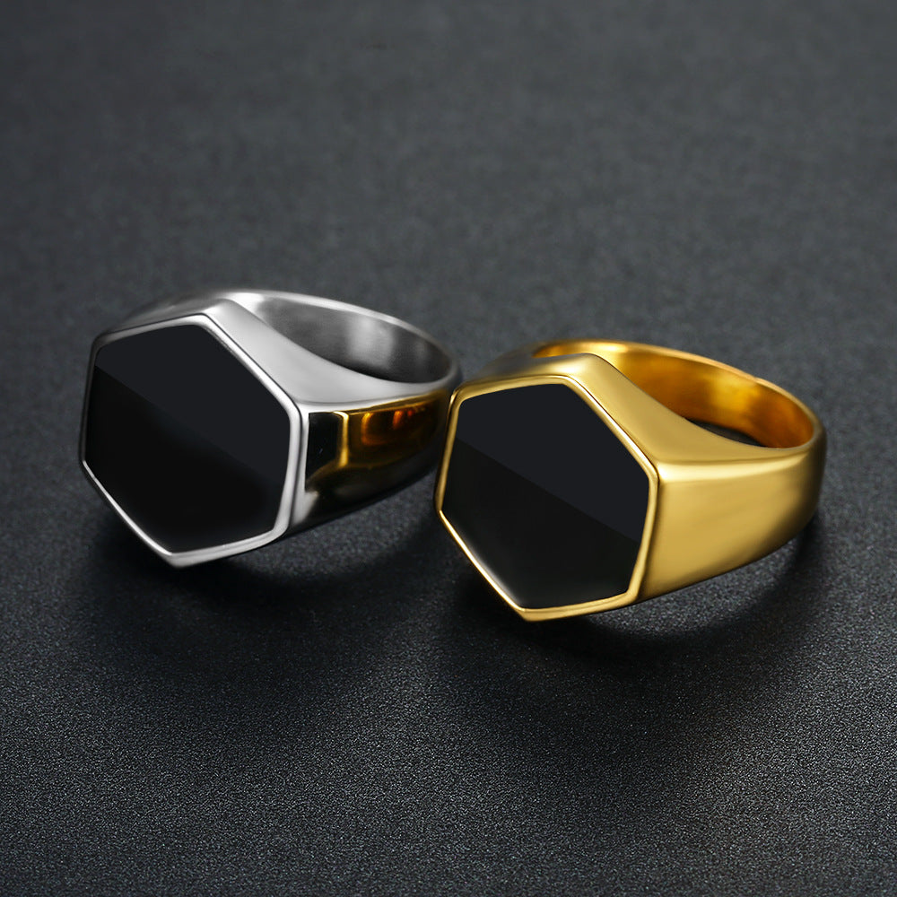 Stainless Steel Men's Ring
