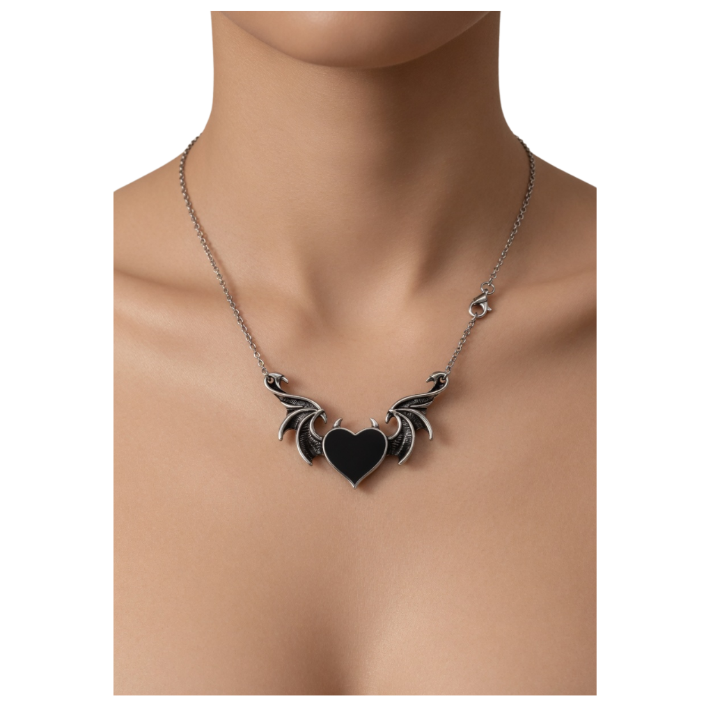 Winged Heart Necklace