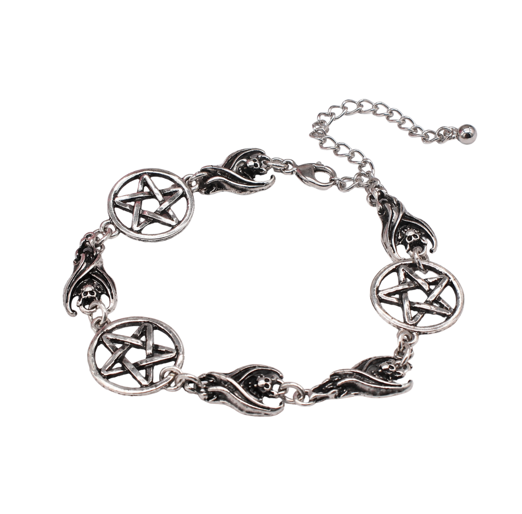 Pentagram Bat Bracelet
