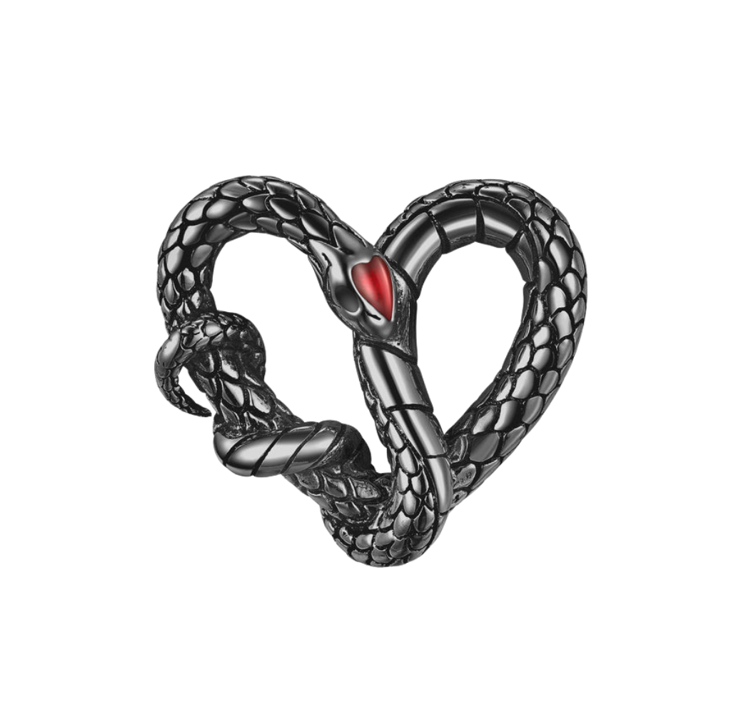 Snake Heart Necklace