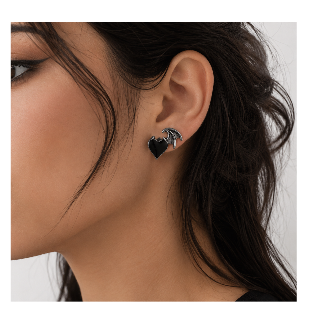 Winged Heart Earrings