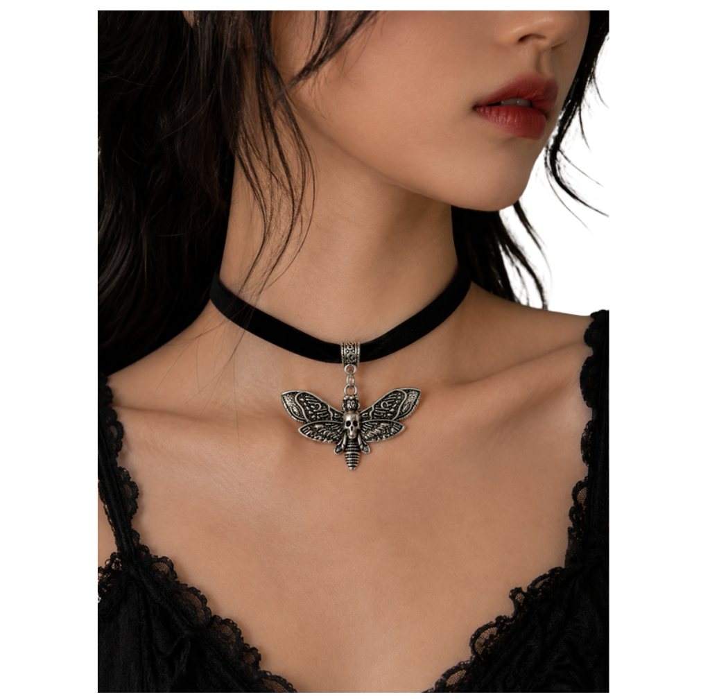Skull Moth Choker
