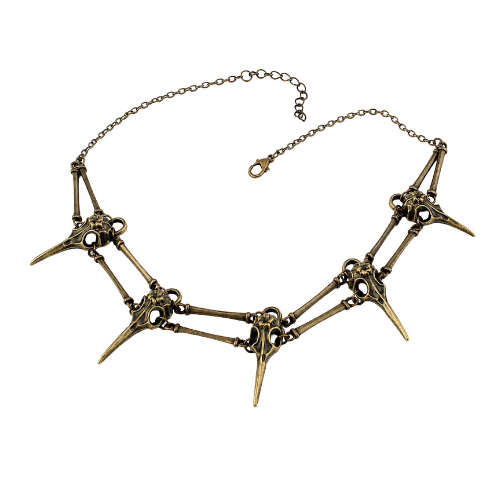Raven Skull Necklace