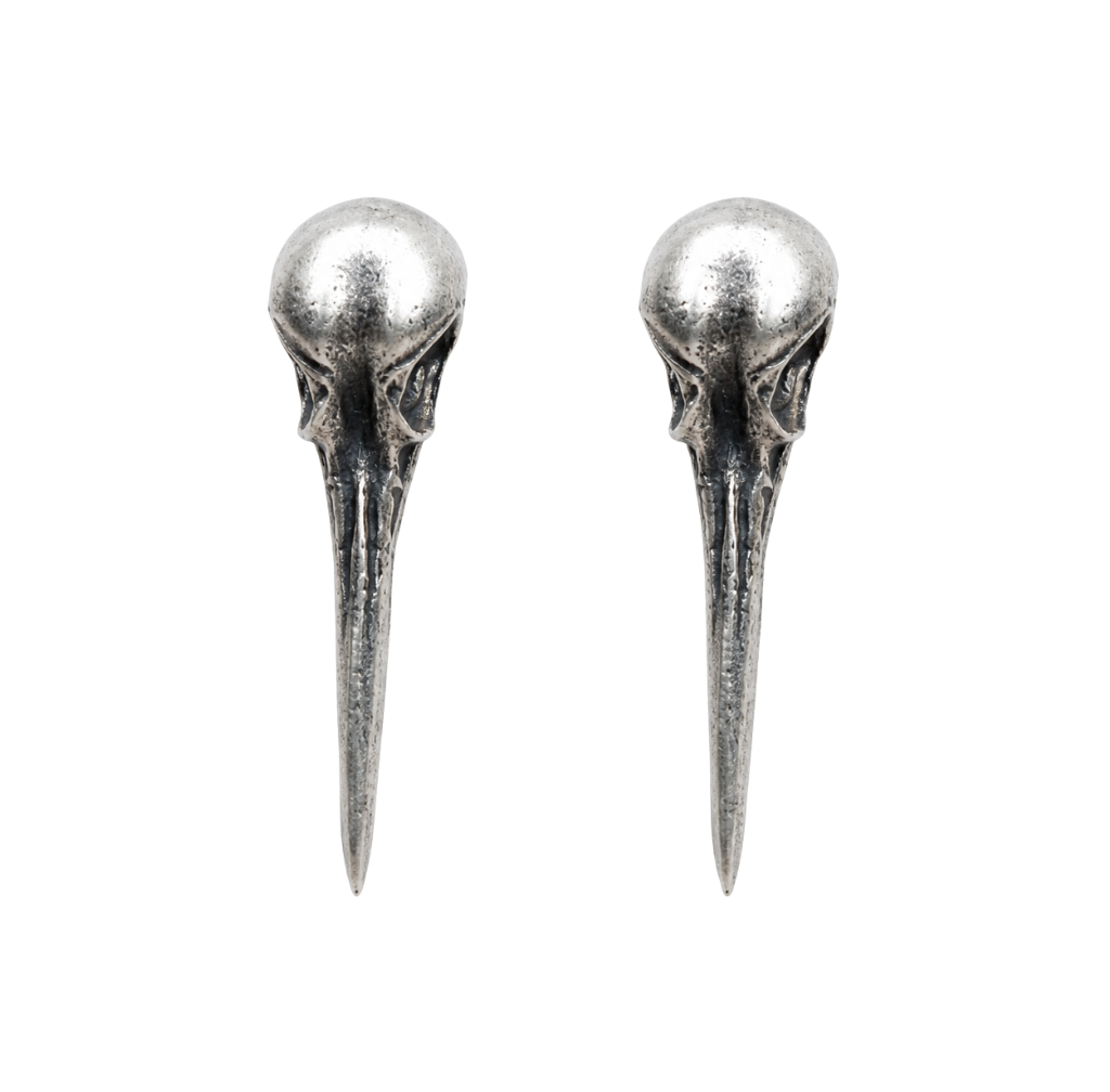 Raven Skull Earrings