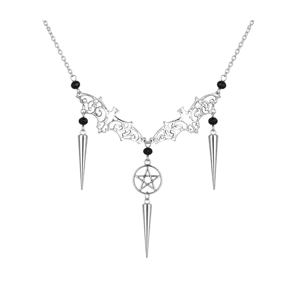 Gothic Bat Necklace