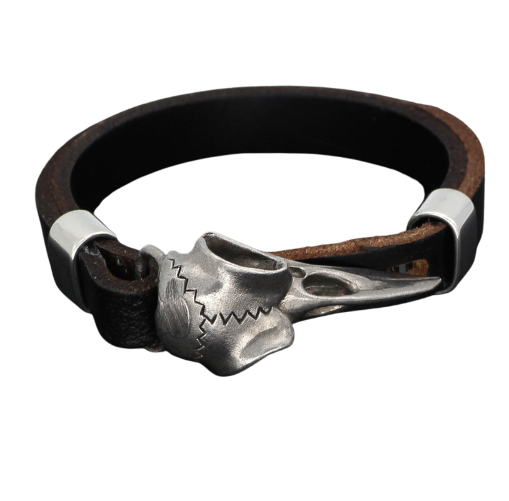 Raven Skull Bracelet