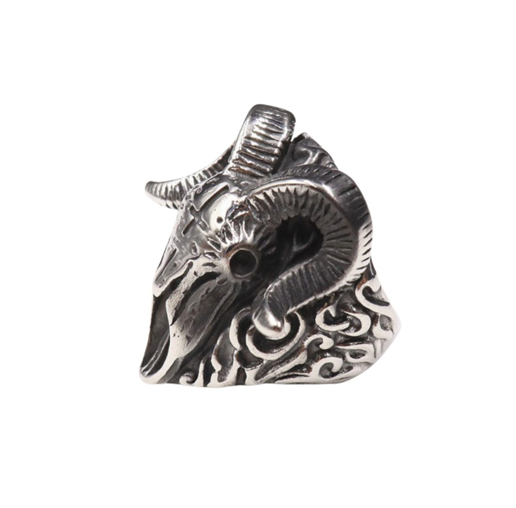 Ram Skull Ring