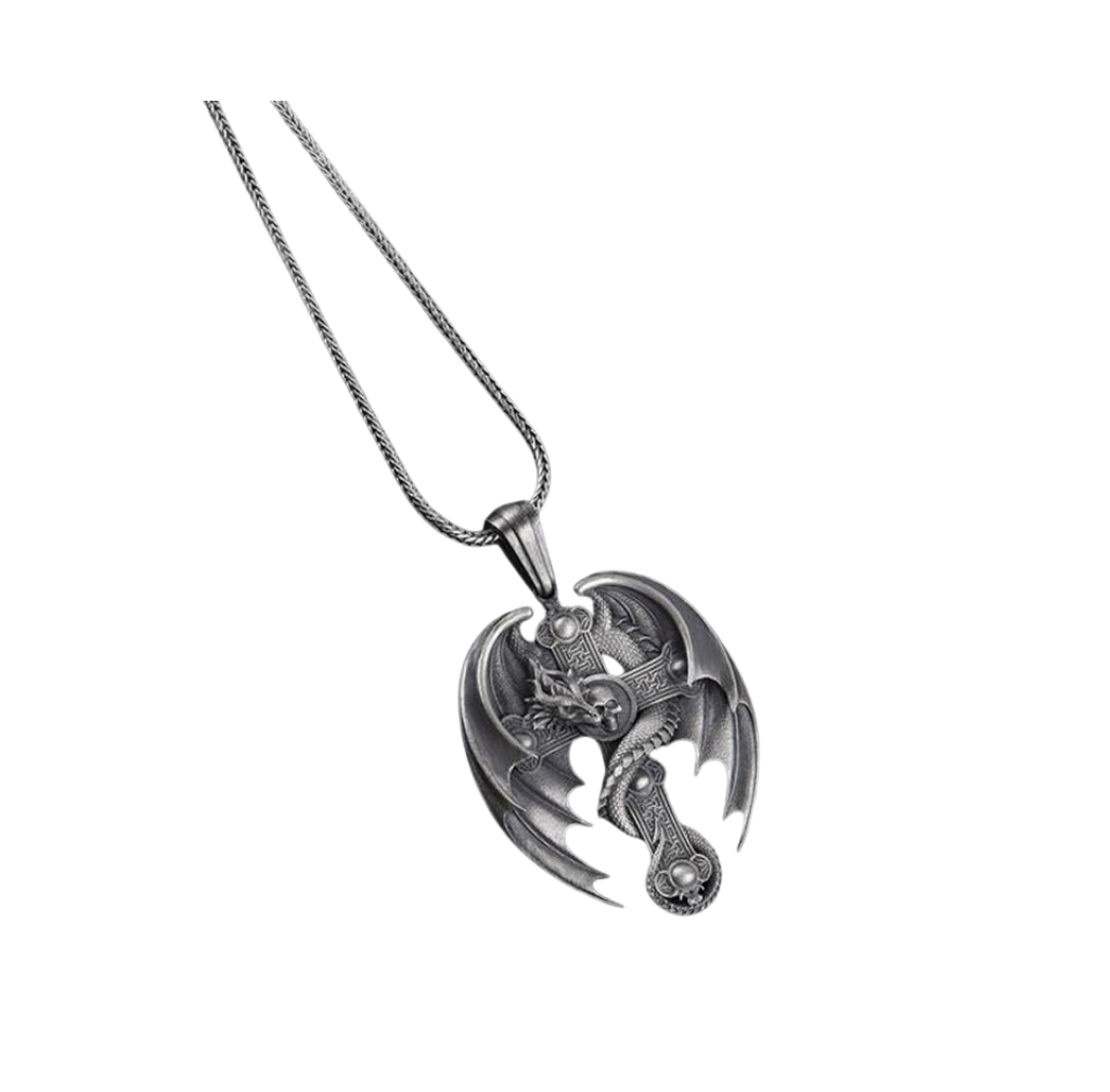 Dragon Cross Necklace