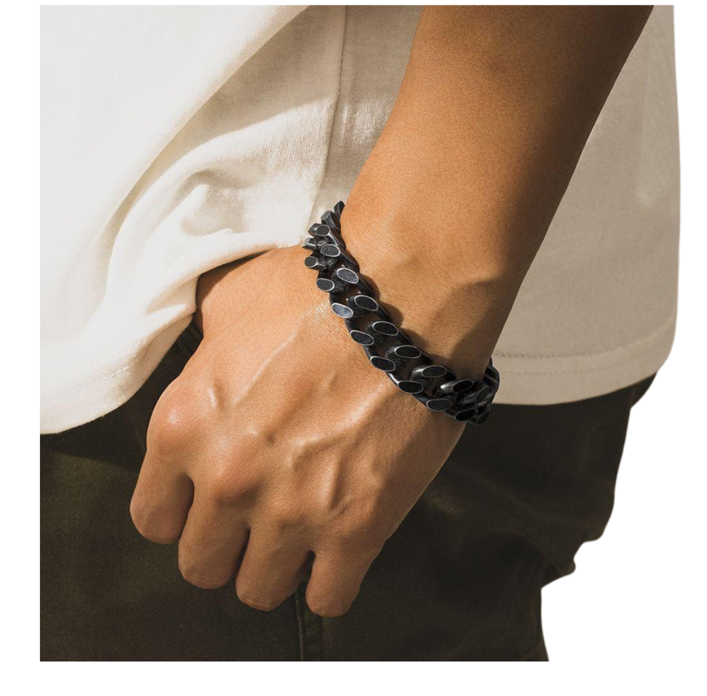 Titanium Cuban Chain Bracelet