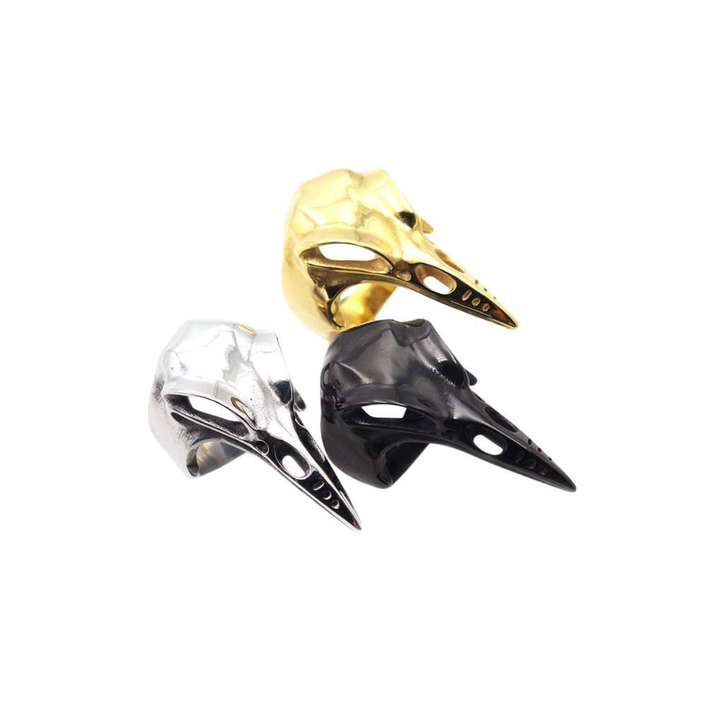 Raven Skull Ring