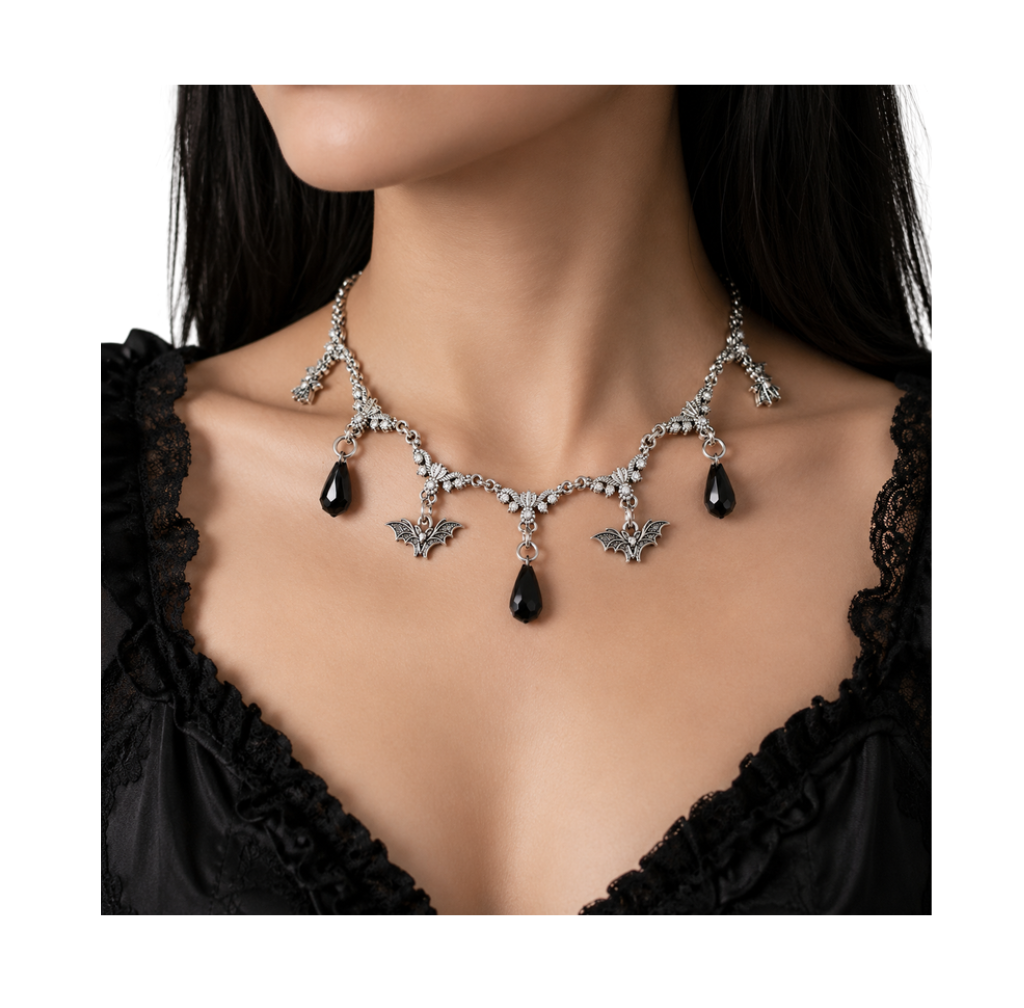 Gothic Bat Choker