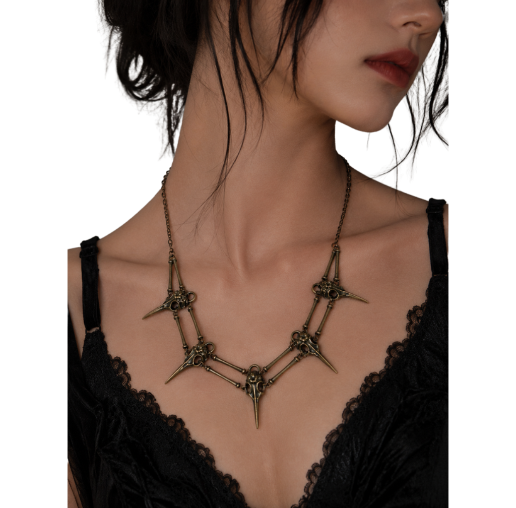 Raven Skull Necklace