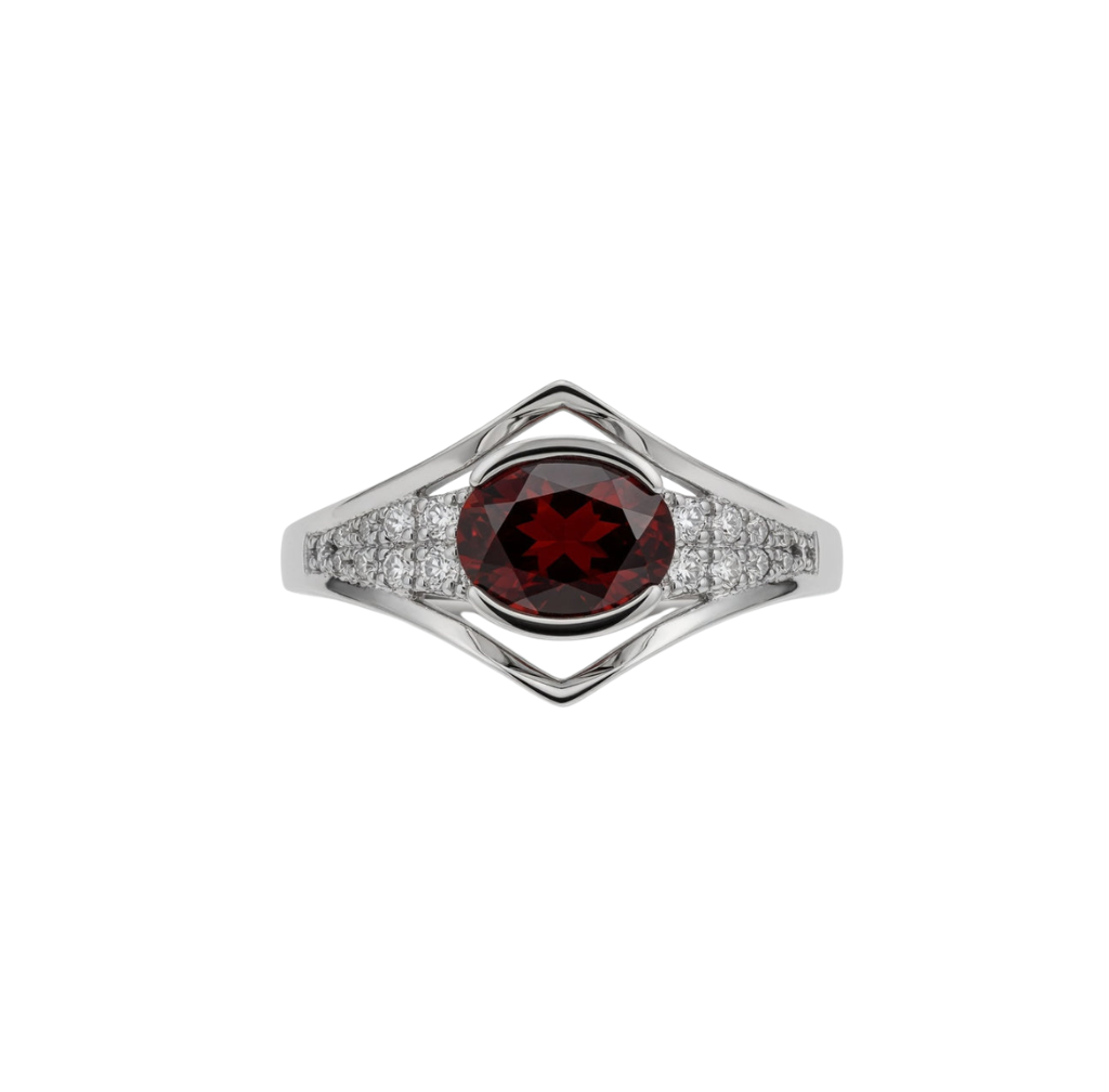 Oval Garnet  Ring