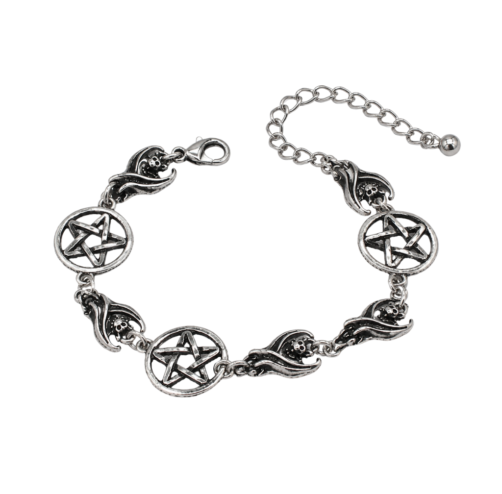 Pentagram Bat Bracelet
