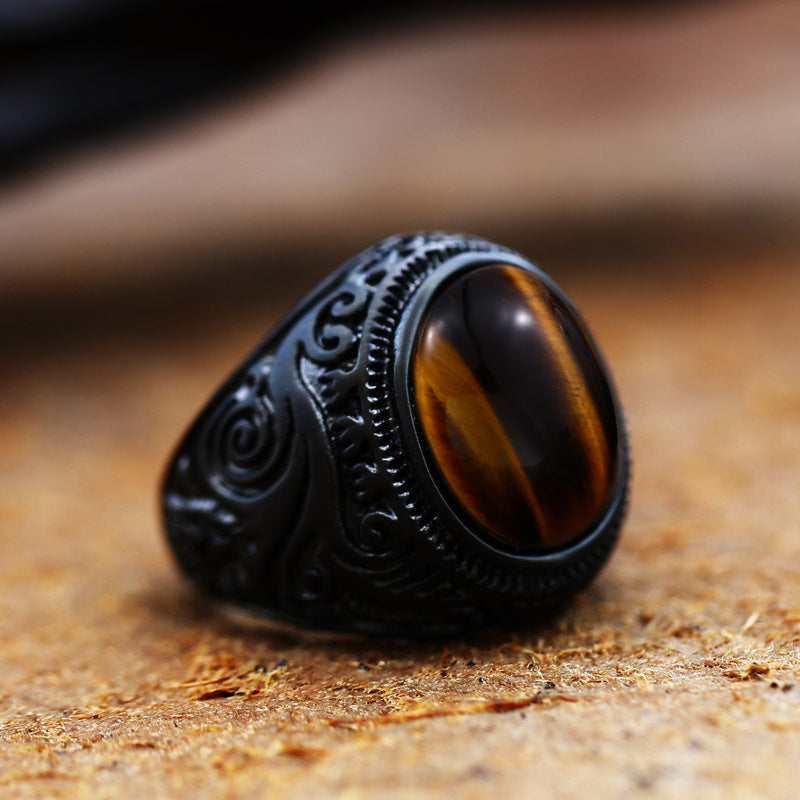 Vintage Onyx Ring 4 Gem Styles Available