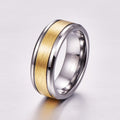 Gold Tungsten Carbide Ring