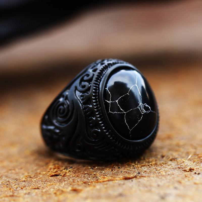 Vintage Onyx Ring 4 Gem Styles Available