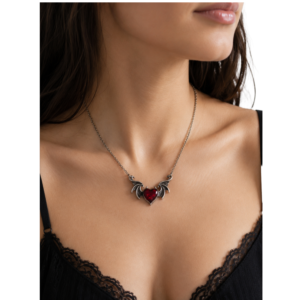 Winged Heart Necklace