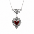 Skull Heart Victorian Necklace