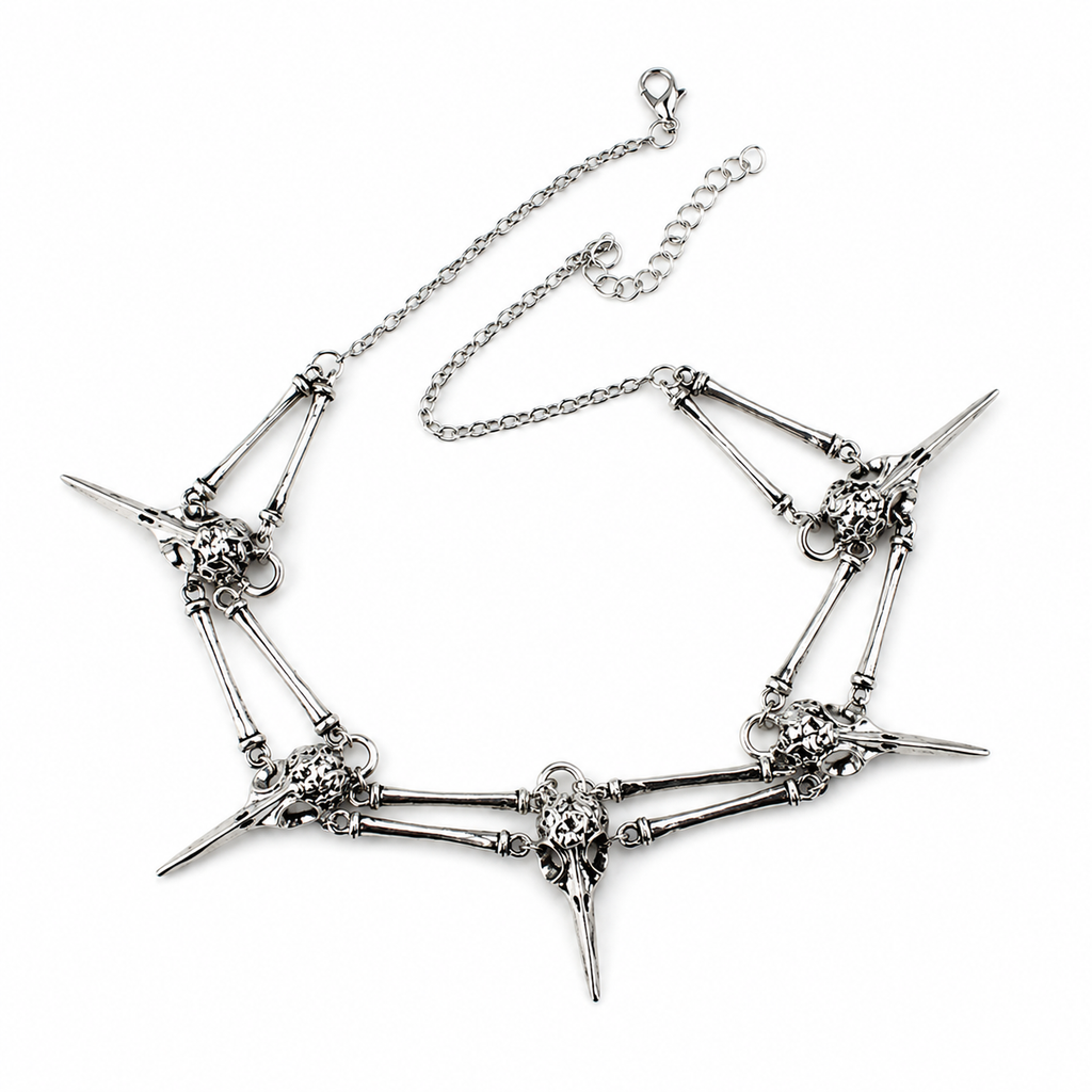 Raven Skull Necklace