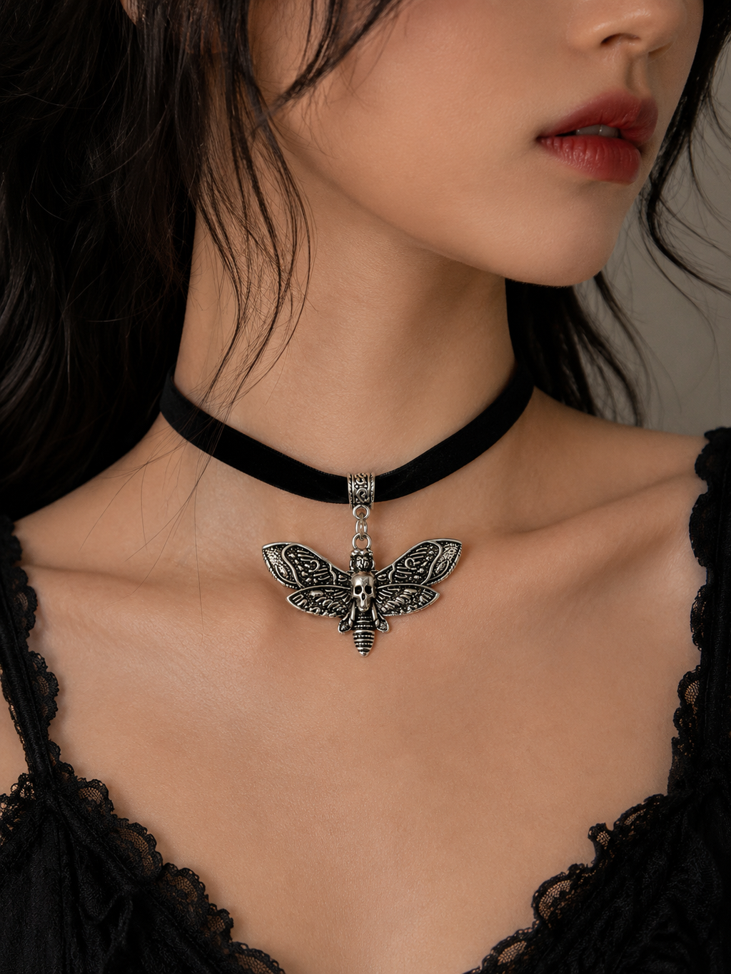 Skull Moth Choker