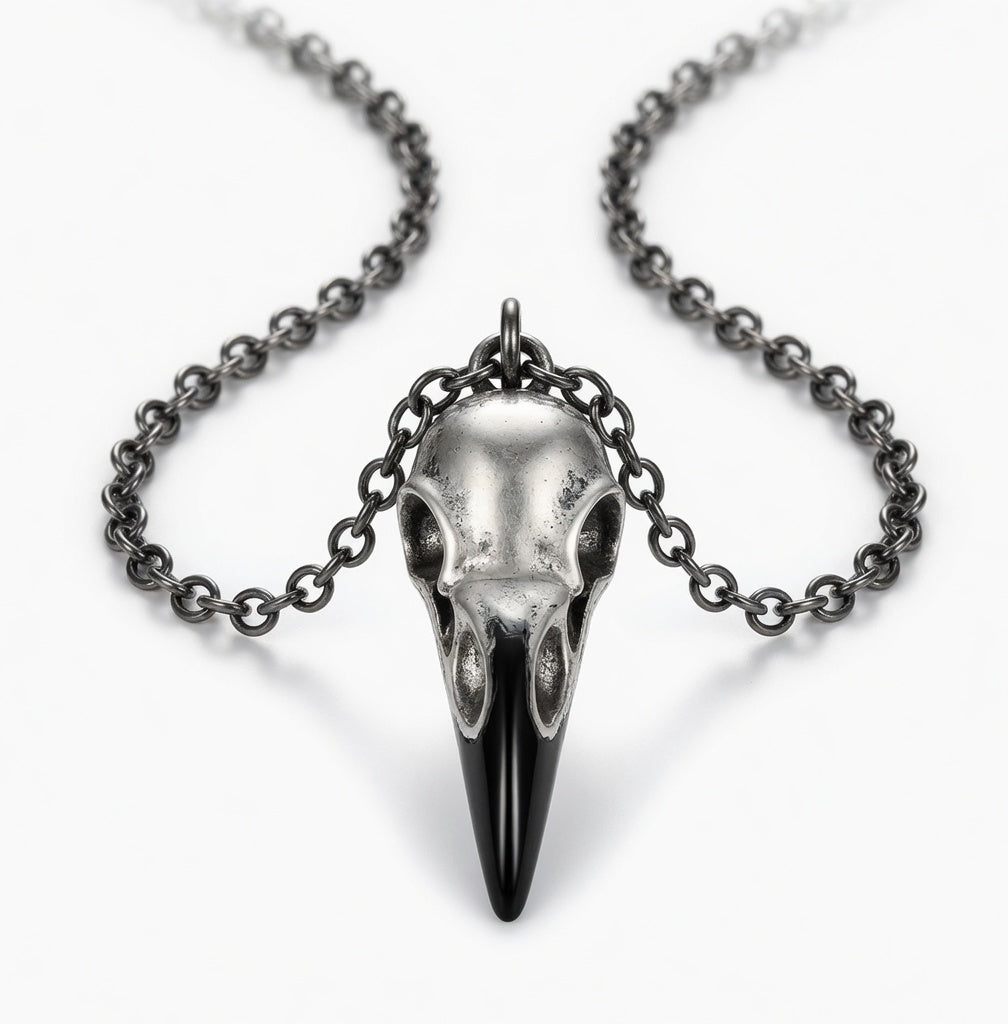 Crow Skull Necklace