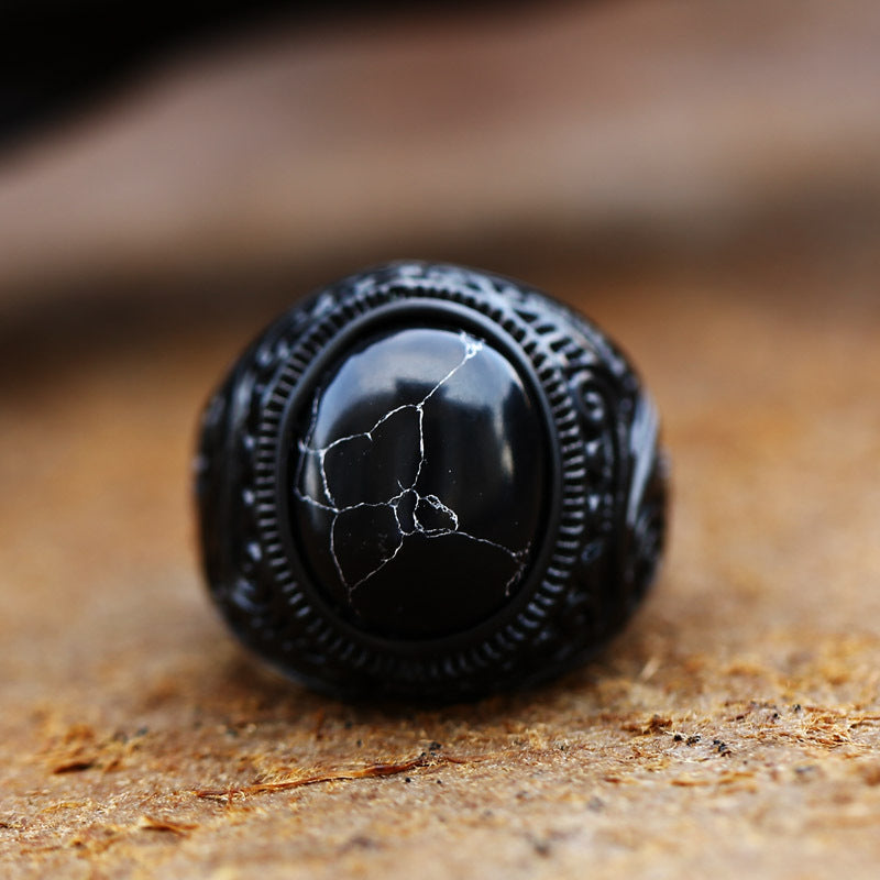 Vintage Onyx Ring 4 Gem Styles Available