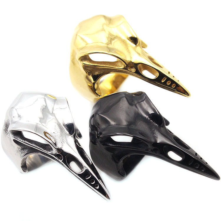 Raven Skull Ring