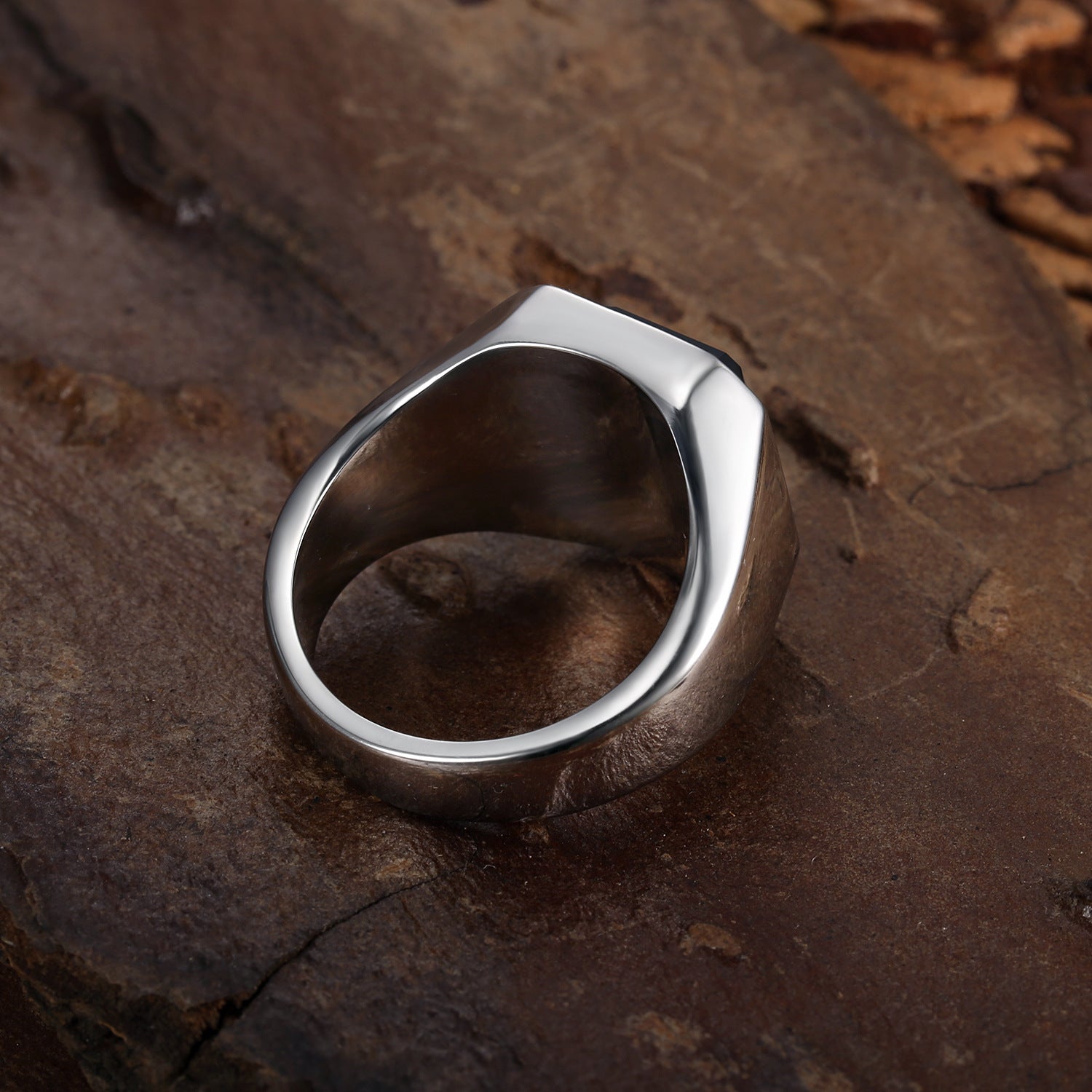 Glossy Black Gem Ring