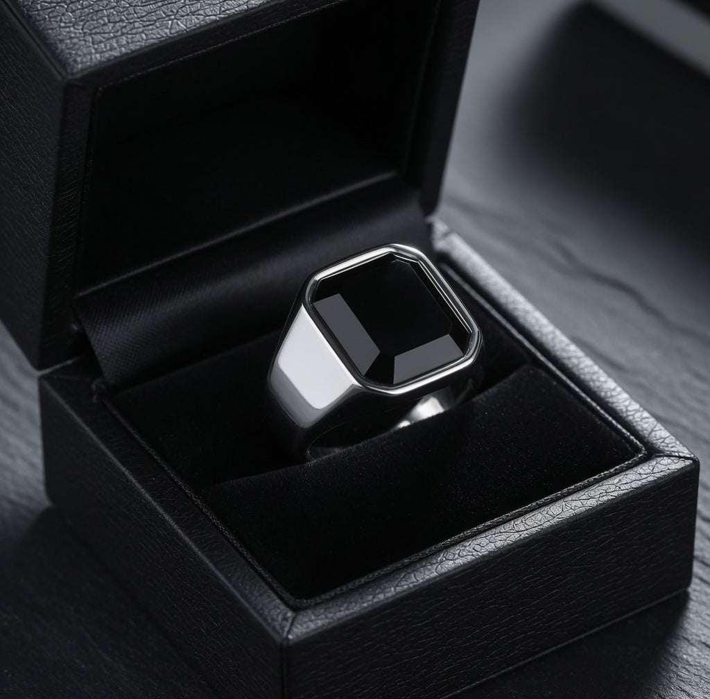 Titanium Gem Ring