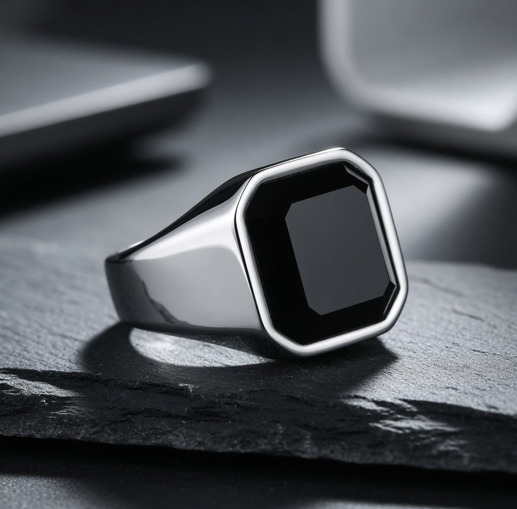 Titanium Gem Ring