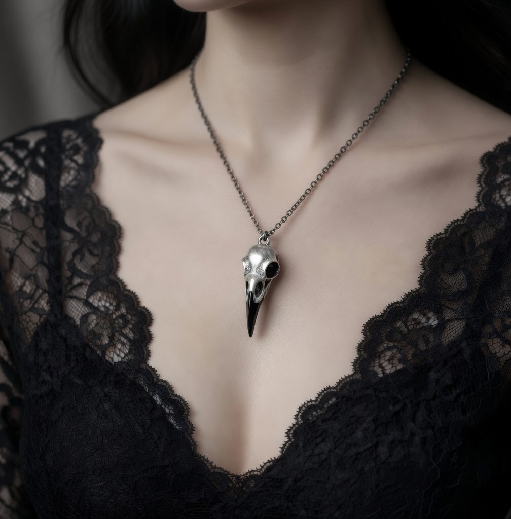 Crow Skull Necklace